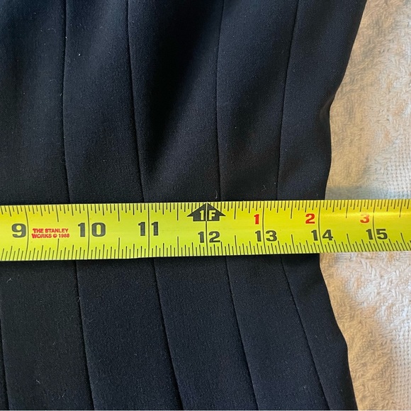 EUC Calvin Klein Classic Black Sleeveless A-Line Dress with Vertical Panels LBD - Picture 8 of 9